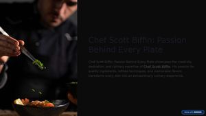 Chef Scott Biffin Passion On Every Plate