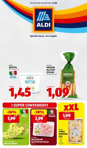 Volantino Aldi Dal 17 Al 23 Agosto 2026