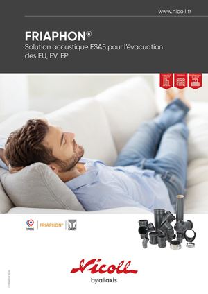FRIAPHON®, solution acoustique ESA5 pour l'évacuation des EU, EV, EP