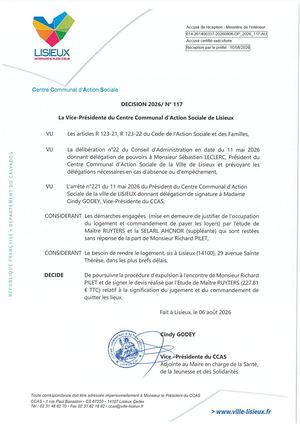 DP 2026 117 PROCEDURE EXPULSION RICHARD PILET