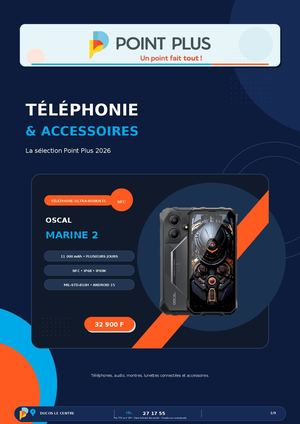 Catalogue Téléphonie & Accessoires – Point Plus 2026