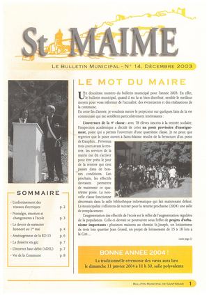 Bulletin Municipal 14 2003 10 Pge à Pge