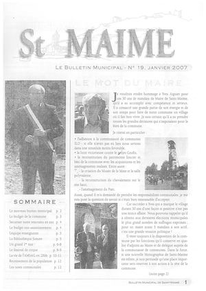 Bulletin Municipal 19 2007 01 Pge à Pge