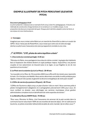 Exemple De Pitch Percutant