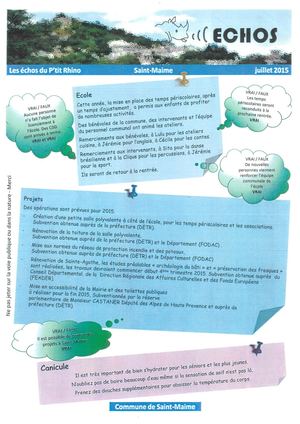 Les ÉChos Du P'tit Rhino 2015 07