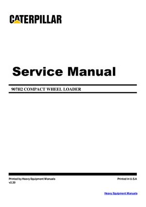 Caterpillar 907H2 Service Manual