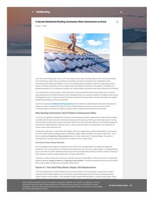 9 Residential Roofing Services Secrets