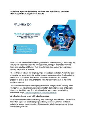 Salesforce Agentforce Marketing Services