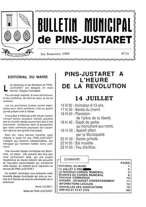 Bulletin Municipal de Pins-Justaret N° 13