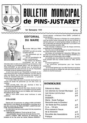 Bulletin Municipal de Pins-Justaret N° 14