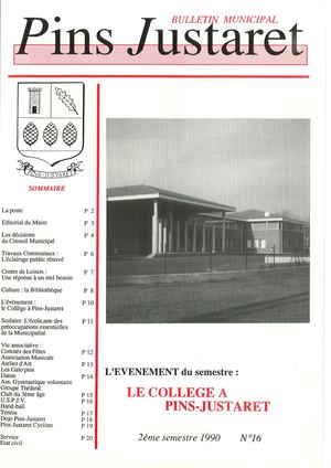 Bulletin Municipal de Pins-Justaret N° 16