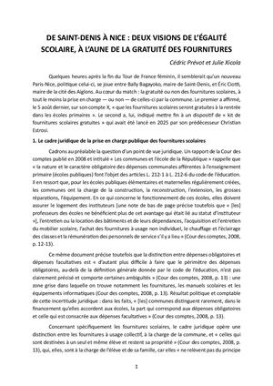 De Saint-Denis à Nice : deux visions de l’égalité scolaire, à l’aune de la gratuité des fournitures