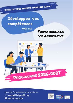 Programme de formations des bénévoles 2026-2027