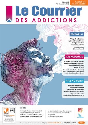 Courrier des Addictions – N° 3 2025