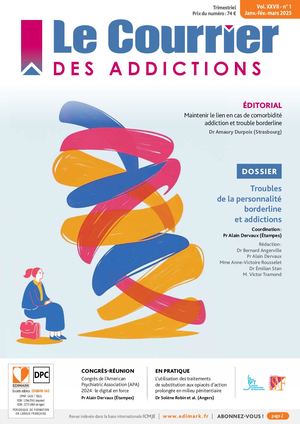 Courrier des Addictions – N° 1 2025