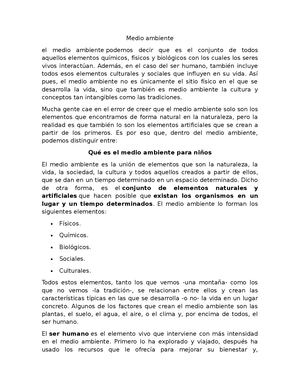 Medio Ambiente