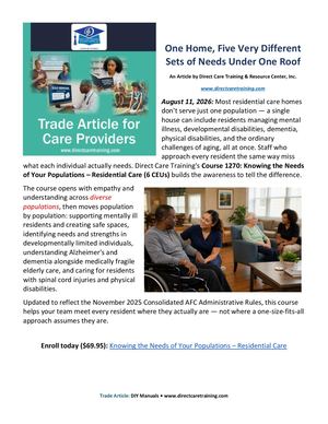 Knowing Needs Populations Blog Post Trade Article