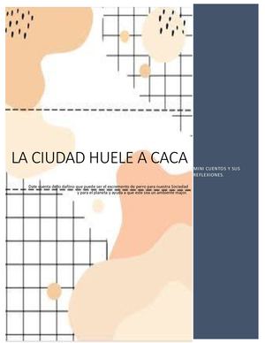 Valentina Suarez Jaimes Jt 1002 La Ciudad Huele A Caca