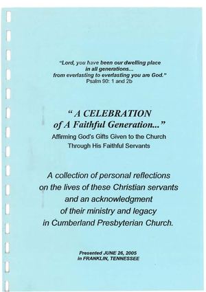 Celebration Of A Faithful Generation