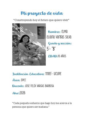 Proyecto De Vida Dpcc ELMA VARGAS