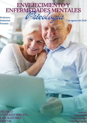 Revista sobre El envejecimiento Y Enfermedades Mentales ????