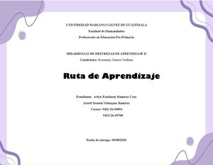 Ruta De Aprendizaje