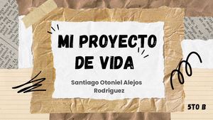 Mi proyecto de vida