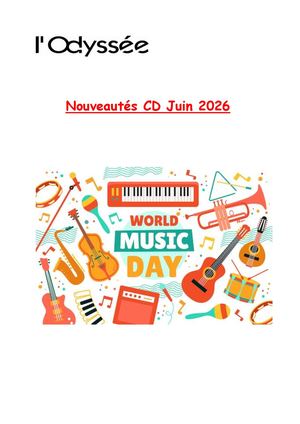 Nouveautés Cd Juin 2026