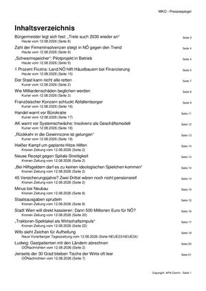 Pressespiegel 20260812