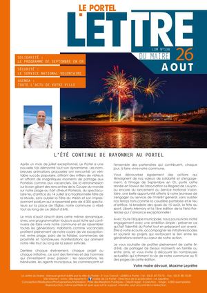 Le Portel - Lettre du maire - Août 2026