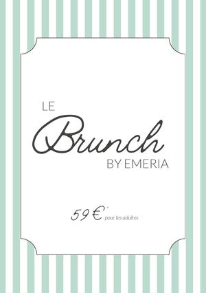Menu Brunch by EMERIA