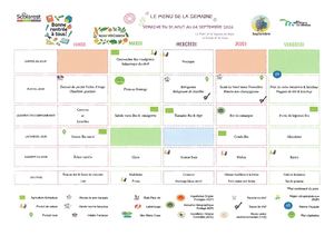 Menu Scolaire Septembre Octore 2026 2