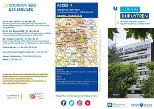 Plaquette Hôpital Dupuytren 2026