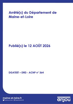 12 Août 2026 Arrete Acnp 364