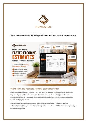 How To Create Faster Flooring Estimates Without Sacrificing Accuracy