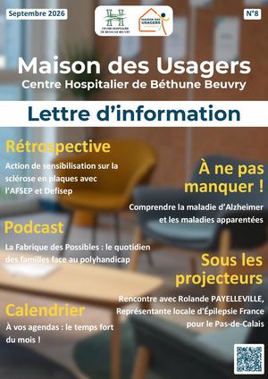 CHBB Lettre d'information MDU N°8 Septembre 2026 Vnb