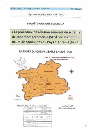 1 Rapport Final Du Commissaire Enquêteur