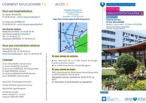 Plaquette Service B1 - Unité De Gérontopsychiatrie 2026