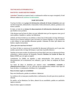 Base De Datos