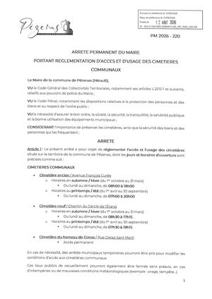 Arrêtés 12 08 26