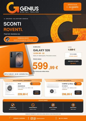 VOLANTINO GENIUS - SCONTI ROVENTI