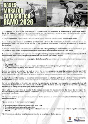 Maratón Fotográfico del Ramo 2026