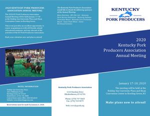 Kentucky Pork Producers Annual Meeting Brochure Web