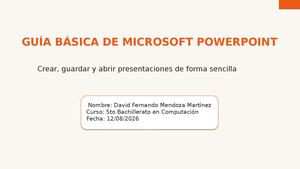 Creacion De Presentacion En Power Point