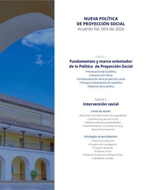 Política de Proyección Social UNIMAYOR