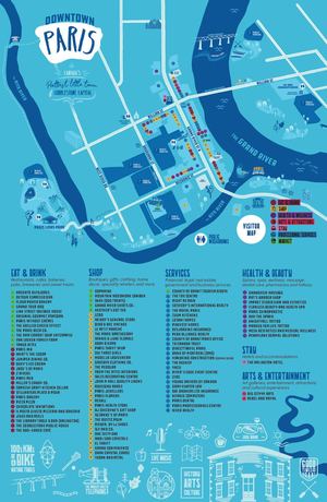 Downtown Paris Directory Map - REVISIONED