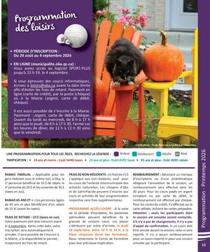 Programmation Automne 2026