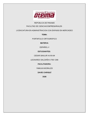 Español Portafolio Digital