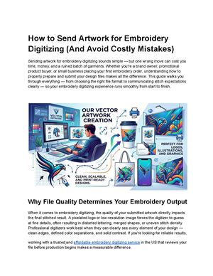 How To Send The Artwork For Embroidery Digitizing