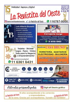 La Revistita Del Oeste Agosto 2026